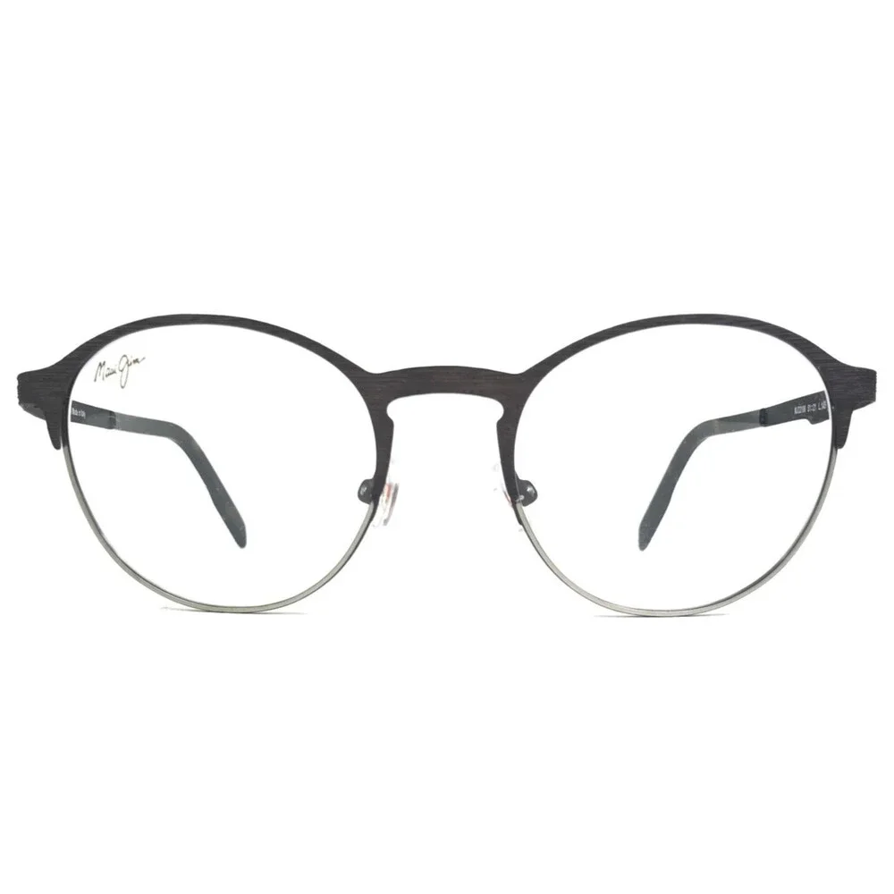Maui Jim Eyeglasses Frames MJO2108-25D Matte Purple Woodgrain Gray 51-21-145